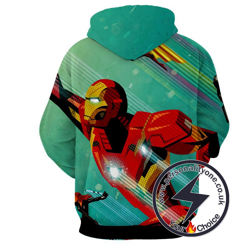 Iron Man - Iron Man 3D - Iron Man Hoodies